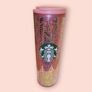 Starbucks Holiday 2020 16 oz Pink Multi Bubble Hot Tumbler Cup Christmas